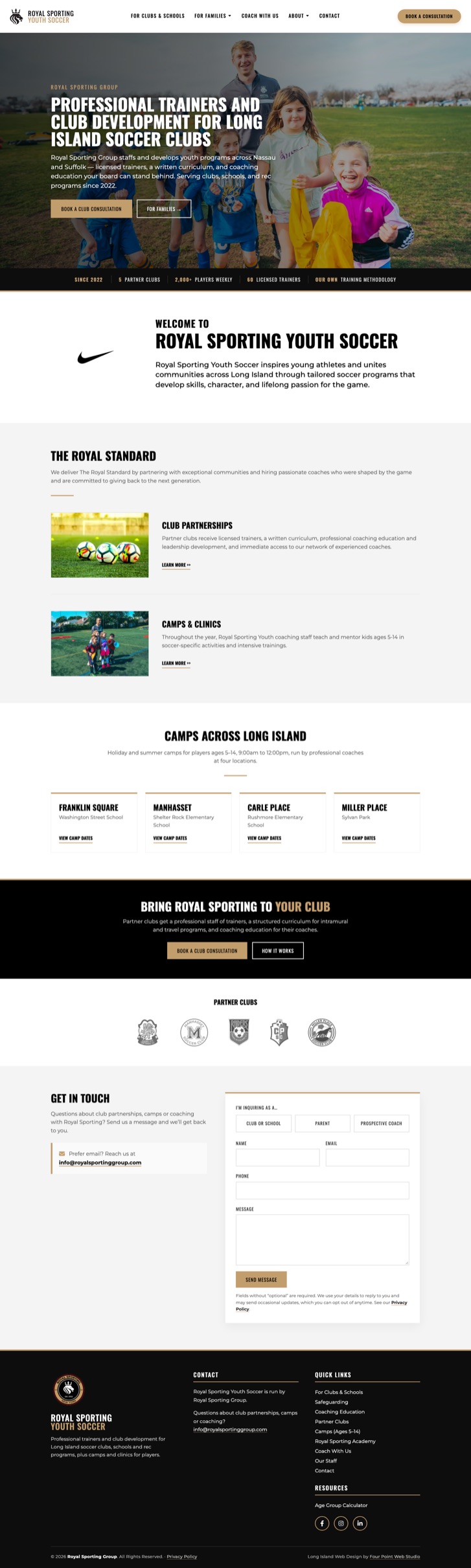 Royal Sporting Youth Website