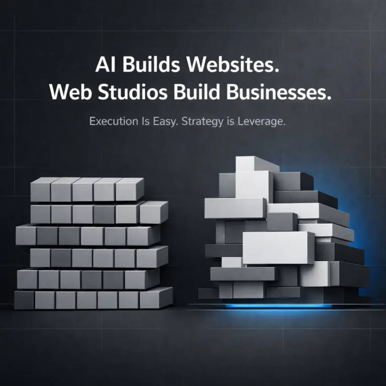 AI Builds Websites. Web Studio's Build Businesses.