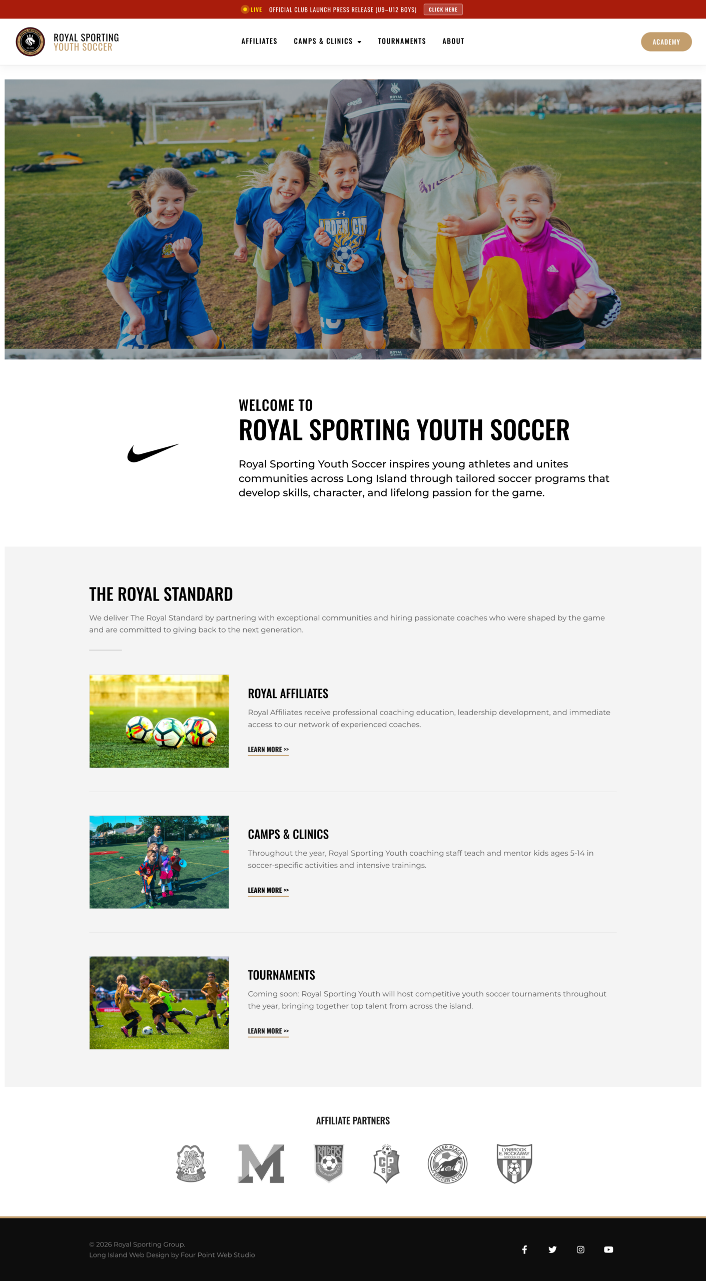 Royal Sporting Youth Website